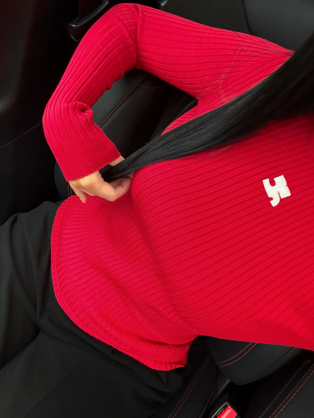 Top à manches longues CRG Rouge